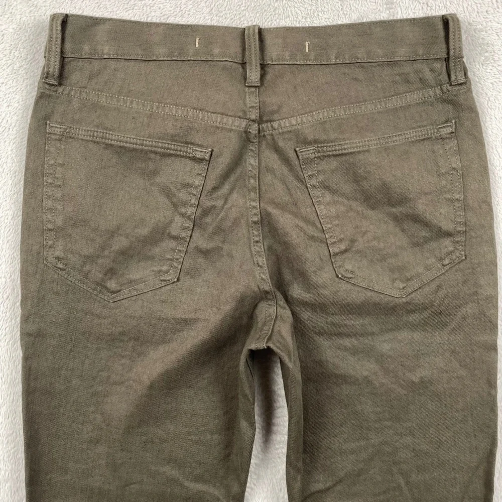 Banana Republic Traveler Pants Men 30x28 Slim Fit Brown Linen Blend Tapered